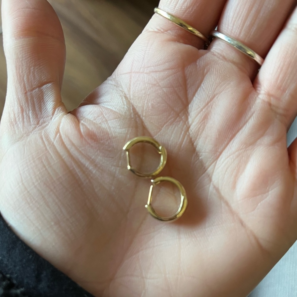 Kay Jewelers 18K gold-filled gold huggies